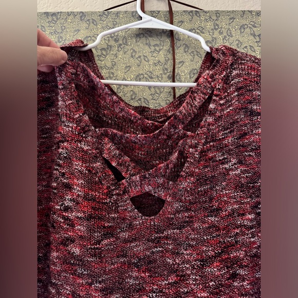 Express Large tunic sweater with criss cross back - Picture 2 of 4